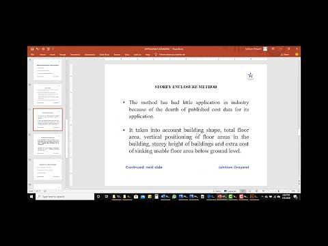 CUBIC, STOREY ENCLOSURE AND APPROXIMATE QUANTITIES METHOD OF APPROXIMATE ESTIMATING