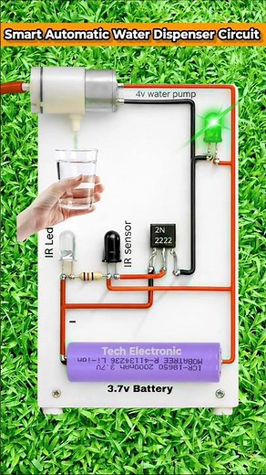 Smart Automatic Water Dispenser Circuit | DIY Project #electrical