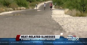 Hikers underestimate heat; 2 rescues on Sunday