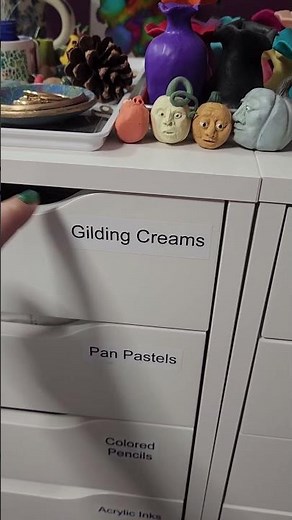 Here's an easy way to make large print waterproof labels for your studio that won't smear.