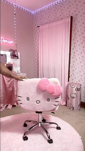 Unbox the NEW Teddy Hello Kitty Impressions Vanity chair 🎀🩷 #pink #hellokitty #unboxing