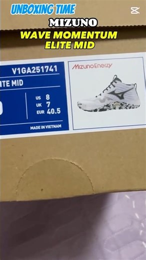 UNBOXING TIME: MIZUNO WAVE MOMENTUM ELITE MID #mizuno #mizunovolleyball #미즈노 #미즈노배구 #배구화 #volleyball