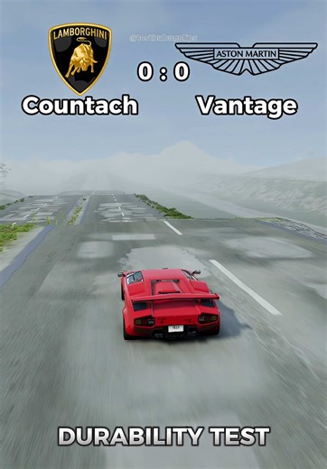 Durability Test: Lamborghini Countach vs. Aston Martin Vantage