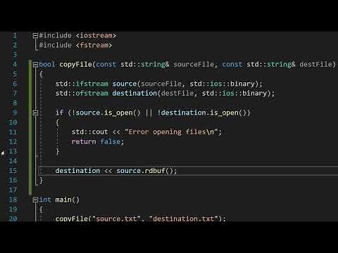 How to Copy a File Using C++