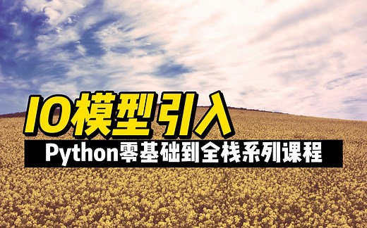 IO模型引入 - 《Python零基础到全栈系列》