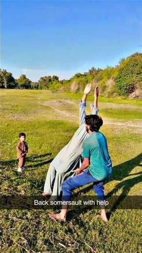 Back Somersault With Help | Safe Gymnastics Practice 💪 #flip