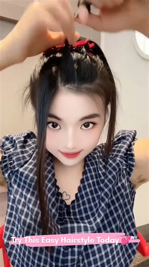 Easy Front Hair Styling Tutorial 💁‍♀️ | #Shorts