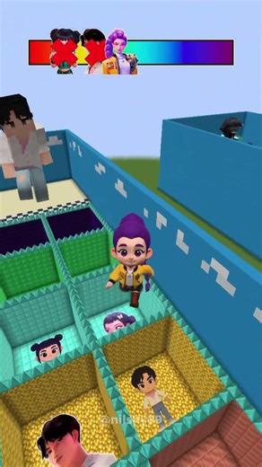 Guess The Correct Logo in Minecraft 🙈✅ | KPop Demon Hunter #minecraft #kpopdemonhunters