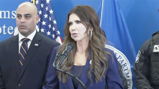‘We don’t have them’: Kristi Noem admits she has ‘no idea’ how many people she arrested have criminal records in New York press conference