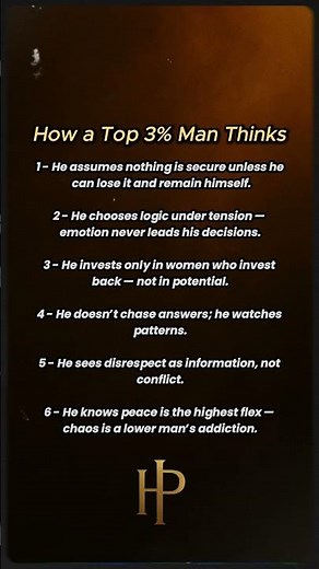 How a Top 3% Man Thinks | Masculine Mindset Explained