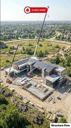 The Entire Building Process for This $10M Home Compressed #luxury #construction