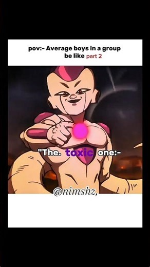 Average boys in a group… but this is Part 2 🔥#dragonball#animeedit#frieza#beerus#mrsatan#trunks#an17
