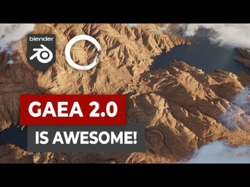 blender GAEA 2.0导入流程