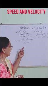 Speed and Velocity #physics#9thclass #kinematics#education