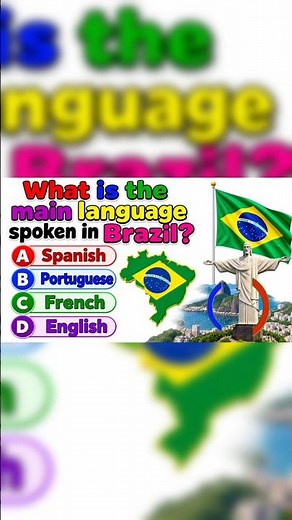what is the main language spoken in Brazil #educati #medicalquiz