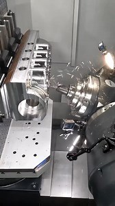 572K views · 4.2K reactions | 5 axis CNC machine center RTCP on metal piece from workshop #CNCmachine #machinetool #fabrication #automation #metalwork #synecnc #Global #industrial #exporter #workshop #demo #rtcp #5axis | SYNE Machines | Facebook
