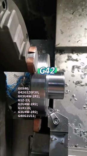 90% of CNC Beginners Misuse G41 & G42! 😱 #cncmachining #cncmill #automobile #cncmill #cnc