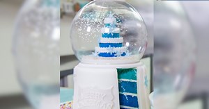 How To Make A Snow Globe Cake