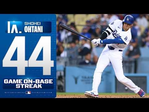 Shohei Ohtani's 44-GAME on-base streak PASSES ICHIRO SUZUKI! 😱🇯🇵 (Longest by Japanese-born player!)