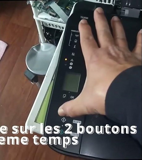problème impriment canon clignote