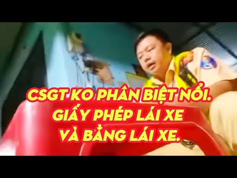 Traffic police can't tell the difference between a driver's license and a driving permit.