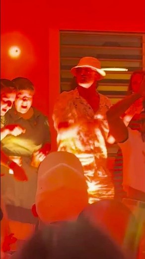 Jon Hamm shows off dance Moves at Bad Bunny concert