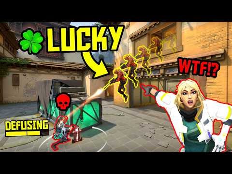 50 WTF LUCKY MOMENTS IN VALORANT