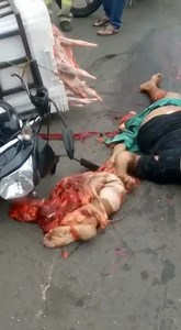 GUY GETS SQUASHED BY TRUCK