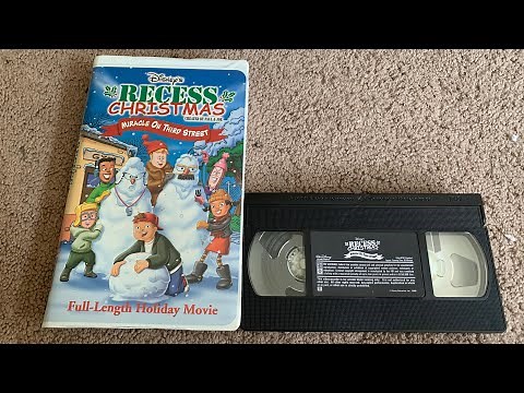Opening to Recess Christmas Miracle on 3rd Street 2001 VHS