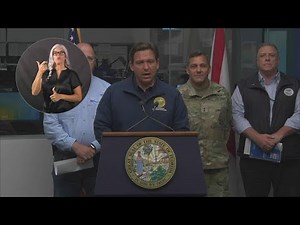Gov. DeSantis, state officials give update as Florida hit by Tropical Storm Nicole