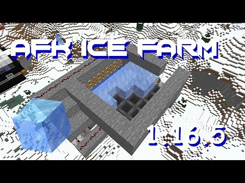 Minecraft AFK Ice Farm(Java edition 1.16.5)