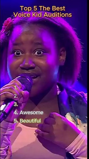 Top 5 the best voice kid auditions #shorts