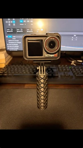 3D printed action cam handle
