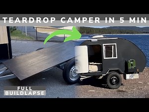DIY Teardrop Camper FULL build timelapse