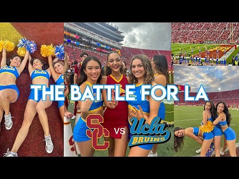Battle for LA: Rivals UCLA vs USC Game Day Vlog | ucla cheer + best win of 2023