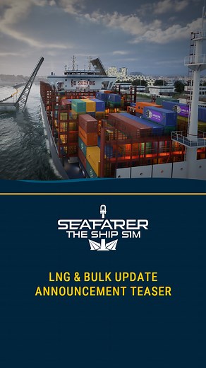 𝐓𝐡𝐞 𝐋𝐍𝐆 & 𝐁𝐮𝐥𝐤 𝐔𝐩𝐝𝐚𝐭𝐞 𝐡𝐚𝐬 𝐬𝐞𝐭 𝐬𝐚𝐢𝐥 𝐢𝐧 𝐎𝐩𝐞𝐧 𝐁𝐞𝐭𝐚! ⛵ Command three new vessels, explore LNG and bulk cargo operations, and encounter random events on the open seas. 💡 Join the beta on Steam via the 𝘱𝘶𝘣𝘭𝘪𝘤_𝘣𝘦𝘵𝘢 branch and share your feedback with us on Discord! Learn more: https://store.steampowered.com/news/app/2582140/view/597417265967661130 | Seafarer: The Ship Sim