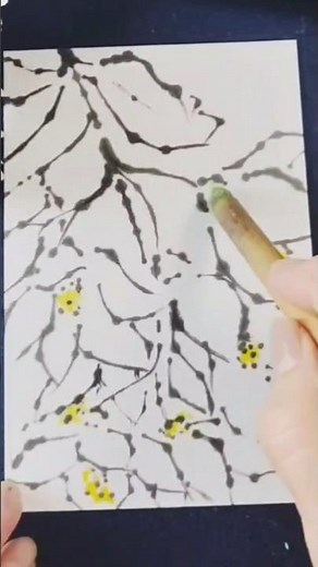 絵手紙通信 from 信州 おしゃべり通信 初夏の風に揺れて 姫ウツギ