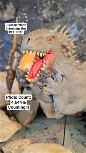 Jurassic World Dinosaur Stop Motion - Hybrid Dinosaur Indominus Rex Battle Injury #shorts