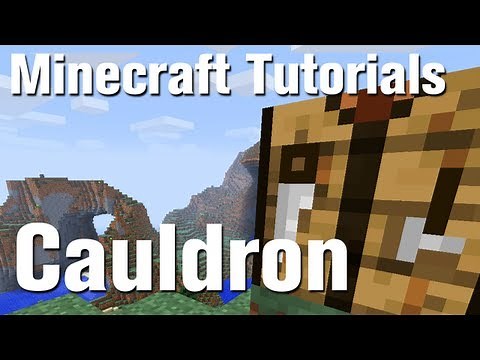 Minecraft Tutorial: How to Make a Cauldron in Minecraft