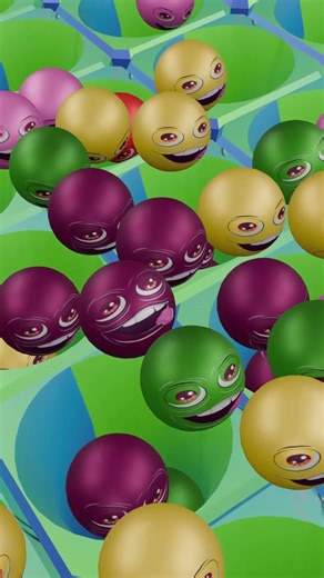 ball falls into the holes |5| #relaxingshowstudio #satisfying #blender #relaxing #asmr #fyp #shorts