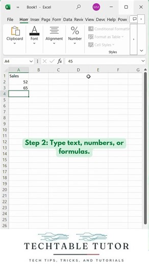 How to Enter Data into Excel Cells | Beginner Tutorial #excel #excelbasics