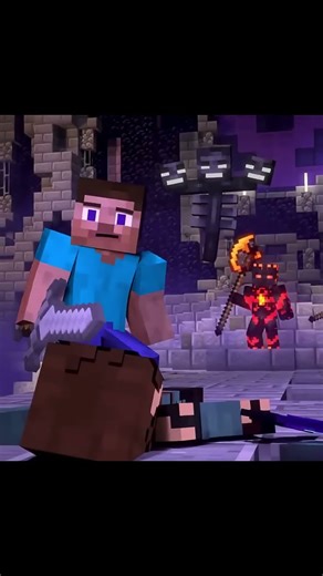 POV Nether vs End 🔥💜 Cinematic Animated War #minecraft