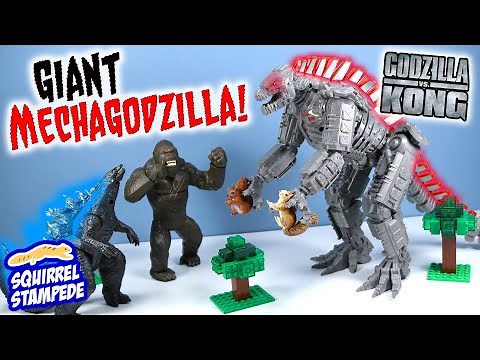 Giant MechaGodzilla and Godzilla vs Kong Battle Roar MonsterVerse