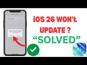 iOS 26 - Unable To Check For Update ? Here’s The FIX