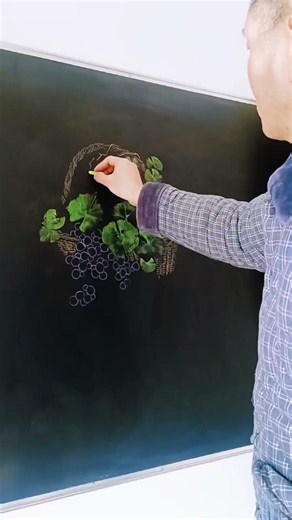 From Blank Board to Beautiful – Chalk Drawing Time-lapse | Satisfying Chalk Drawing Series