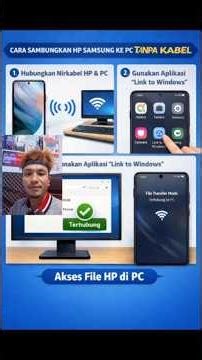 Cara Menghubungkan HP Samsung ke PC Tanpa Kabel (Mudah & Cepat)