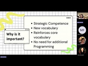 Descriptive Teaching for AAC users