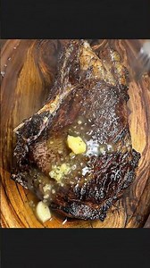 🥩🔥 Giant Cowboy Ribeye Steak with Garlic Herb Butter 🧄🌿