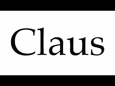 How to Pronounce Claus