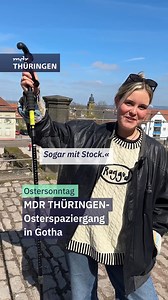 Wandern Sie gern in Gesellschaft? Beim großen MDR THÜRINGEN-Osterspaziergang am 20. April stehen vier Routen rund um Gotha zur Auswahl. | MDR Thüringen